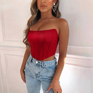 Top Ajustado de <span class=keywords><strong>Mujer</strong></span> con Escote Abierto, Estilo Sexy, Espalda Descubierta, Ombligo Descubierto, Cuello Redondo - Product Image 5