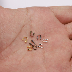 U-Shaped Positioning Tubes For <b>Bracelet</b> Making Mixed Shapes <b>Copper</b> Plated Jewelry Findings DIY Accessories - Product Image 3