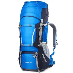 Equipo de tienda de campaña para montañismo al aire libre, marco interno resistente, mochila de viaje para senderismo, 60L/70L/75L