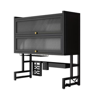 Étagère de rangement de cuisine en métal à double couche pour vaisselle et ustensiles, à placer au-dessus de l'évier, organisateur de placard multi-niveaux - Product Image 5