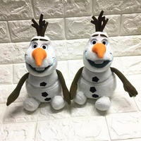 Peluches Olaf de 25cm, dessin animé bonhomme de neige, figurines en peluche Olaf, oreiller pour cadeau d'enfant