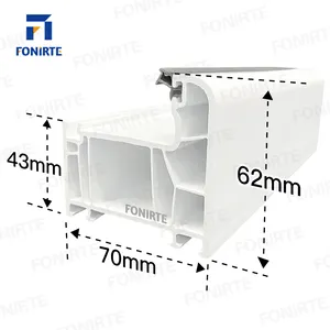 الأكثر مبيعًا في الصين FONIRTE أبواب داخلية بألوان مخصصة وجودة ألمانية أبواب ونوافذ upvc ستائر لوح حائط من بلاستيك pvc مظهر جانبي