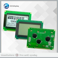 Module d'affichage LCD à matrice de points SCCdisplay SJXD12864G-1 COB FSTN positif 128*64, contrôleur IC ST7920, rétroéclairage LED blanc, chinois