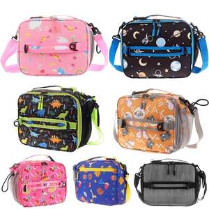 Bolsa Térmica Personalizada para Crianças com Padrão Listrado em Oxford, Isolada, para Almoço Escolar - Product Image 4