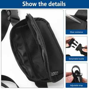 Riñonera Deportiva Impermeable de Nylon Personalizada para Yoga, Estilo Mini de Viaje, para Mujer, Bolsos Cruzados - Product Image 3