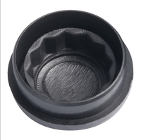 Nouvelle bouchon de protection décoratif universel noir en caoutchouc à double anneau d'étanchéité, anti-poussière et étanche pour trou de vis de châssis automobile
