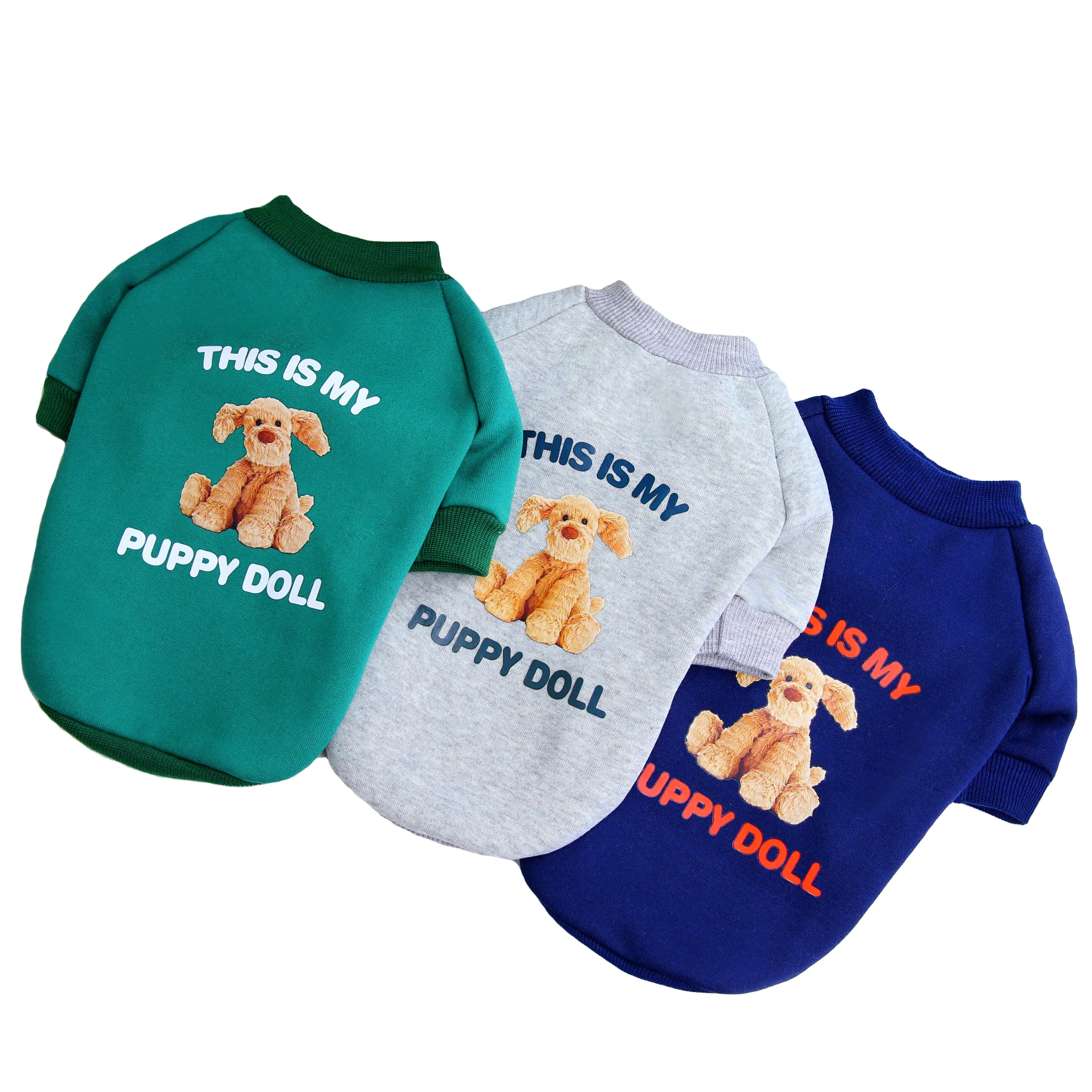 Ropa con estampado de oso para mascotas, ropa de invierno con bonito Logo impreso, Hope Dog, gran oferta