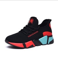Chaussures de sport pour femmes à lacets, mode en gros, respirantes, empeigne en mesh, semelle intermédiaire en PVC, légères, chaussures décontractées d'été