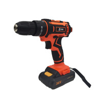 Juego de Herramientas Eléctricas Combinadas BINLI, Taladro Inalámbrico de Impacto con Batería de Litio de 21V, Mini Taladro Eléctrico, Estuche de Acero Inoxidable