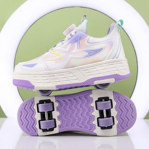Chaussures à roulettes lumineuses Heloin pour enfants avec lumières, deux roues en polyuréthane pour garçons et filles - Product Image 3