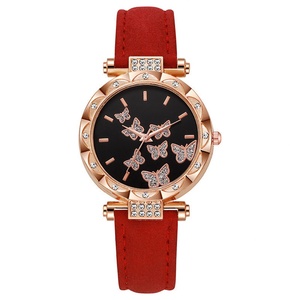 Hot-selling Leather Strap Ladies' <b>Watches</b> Wholesale: Personalized and Fashionable butterfly Quartz <b>Watches</b> - Product Image 3