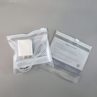 Cremallera de PVC de plástico transparente para funda de teléfono, paquete de Cable USB, bolsa de embalaje para fundas de teléfono móvil