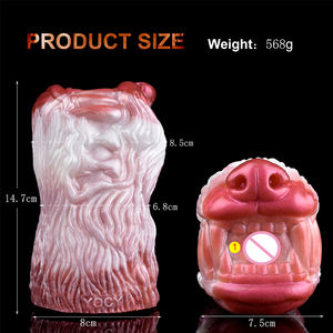 Precio al por mayor Wolf Tooth masturbación manual masculina juguete sexual Fantasía pene ejercicio masturbadores <span class=keywords><strong>vagina</strong></span> suave paquete para hombre - Product Image 6