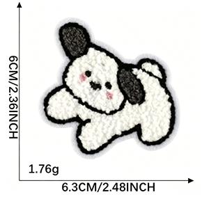 Self-Adhesive Cartoon Towel Embroidery Animal Chenille Fabric Embroidered Patch Clothing Accessories Bag Decoration Mobile Phone - Product Image 3