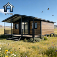 Villa de luxe préfabriquée en conteneur d'acier extensible 20FT 30FT 40FT avec salle de bain et cuisine, installation rapide