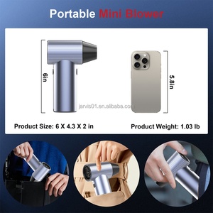 Jarvis 7.4V DC Portable Electric Air <b>Blower</b> Multifunction Jet Fan Mist <b>Blower</b> for <b>Car</b> Cleaning 90000 RPM 500g Wind Pressure BLDC - Product Image 5