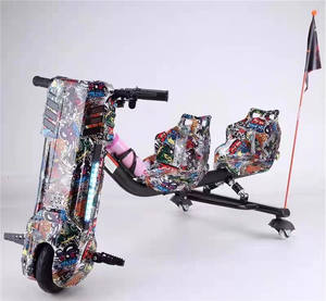 Tricycle électrique de <span class=keywords><strong>drift</strong></span> à la mode, deux places, kart électrique 36V, tricycle de <span class=keywords><strong>drift</strong></span> motorisé, <span class=keywords><strong>moteur</strong></span> en cuivre pur 250W, 360 °   Rotation bon marché - Product Image 1