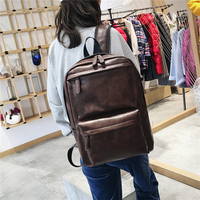 Sac à dos pour ordinateur portable en cuir PU imperméable de haute qualité à prix avantageux, vente en gros d'usine, logo personnalisé, sac à dos d'affaires, sac à dos d'école