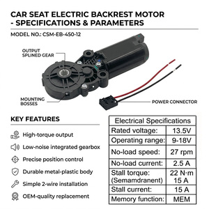 Motor de Reclinación de Asiento EasGain Plug and Play de <span class=keywords><strong>7</strong></span> Dientes, 13.5V, Motor Eléctrico para Inclinación de Asiento, Larga Duración y Rendimiento Estable - Product Image 5