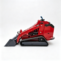 Mini Skid Steer Loader Diesel Langsung dari Pabrik dengan Kapasitas Angkut 420kg untuk Penanganan Material Kebun