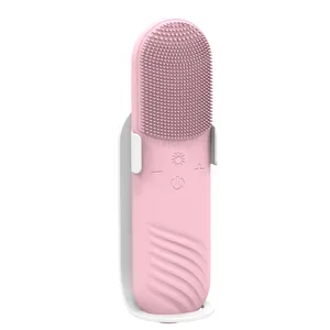 Facial Cleansing Brush Sonic Face Washing Instrument Carga sem fio Deep Pore Limpeza Silicone Limpador Facial Elétrico