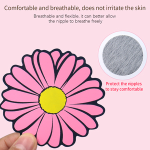 KAYA Design Lencería Sexy Cubrepezones Adhesivos para Pezones con Diseño de Tatuajes Íntimos, Adhesivos para Senos de <span class=keywords><strong>Mujer</strong></span> Sexy, Diseño Daisy para Fiesta - Product Image 5