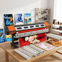 Imprimante éco-solvant 2,2 m avec 1 ou 2 têtes d'impression XP600 I1600 I3200, carte HOSON, 39 m²/h, 2400 DPI pour impression de bannières en vinyle et de fresques murales
