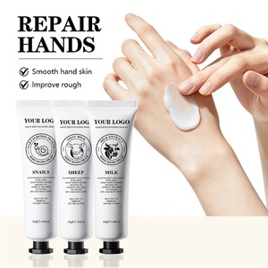 Crème pour les mains au collagène de lait de chèvre OEM, format familial, lotion hydratante pour les mains sèches et gercées, crème réparatrice apaisante, soin de la peau - Product Image 2