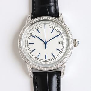 2026 Top-Quality Designer Designated Diamond-Engraved Ultra-Thin Mechanical <b>Watch</b> - Luxurious Men's Business <b>Watch</b> - Product Image 1