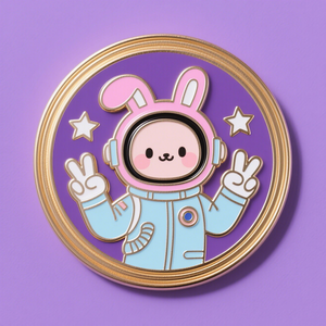Venta al por mayor logotipo personalizado antiguo astronauta insignias lindo Anime <span class=keywords><strong>Anima</strong></span> botón broche alfileres de solapa de esmalte duro estilo de medalla especial - Product Image 2