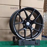 Velg Mobil Sport YQ Hot Sale untuk BMW Seri 1/2/3 19 20 Inch 8.5j 9.5j Gloss Black Stagged 10 Spoke Alloy Wheels Rims