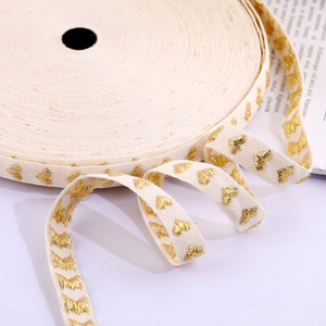 Red Heart Cotton <b>Ribbon</b> 1.5Cm Valentine'S Day Gift Decoration Craft Supply - Product Image 4