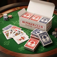 Cartes à jouer personnalisées imprimées sur papier lisse, coins arrondis, durables, écologiques, 88 cartes de poker rouge et bleu, boîte en papier