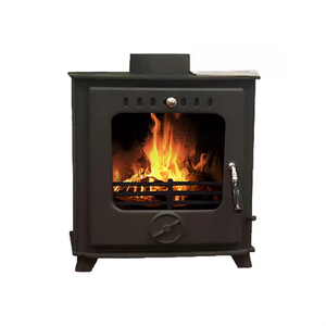 Pequeña estufa de leña de 5kw negra, económica, para interiores, en oferta, chimenea, calentador, diseño gráfico, independiente - Product Image 5