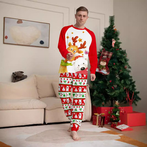 2024 Natal Allover Imprimir Pijamas Set Mãe Pai Crianças Combinando Roupas 2 Peças Terno Pijamas Romper Do Bebê Xmas Família Olhe - Product Image 4