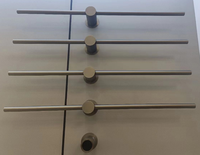 Rak Handuk Berpemanas Chrome untuk Hotel, Desain Modern, Terpasang di Dinding Kamar Mandi, Layar Sentuh Cerdas dengan Timer, 3 Batang 70cm, Bahan Stainless Steel 304