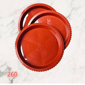 Plateau en plastique à bords dentelés 260, base de pot de fleurs en plastique, plateau de récupération d'eau, base mobile, support de pot de fleurs, pot de fleurs - Product Image 2