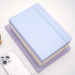 Biểu tượng tùy chỉnh A5 Macaron máy tính xách tay 100 sheets phong cách đơn giản kinh doanh sinh viên Nhật ký da Bìa văn phòng notepad bán buôn - Product Image 1