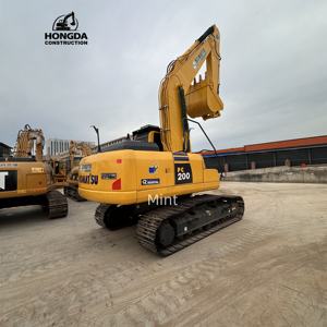 Excavatrice Komatsu PC200 d'occasion originale d'occasion 200 Machine à basses heures remise à neuf par un professionnel - Product Image 4