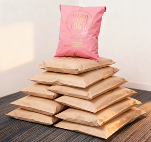 Personalizado su propio diseño de logotipo Impresión Reciclable Poly Mailer Bolsas Ldpe Courier Sobre Bolsas de envío para embalaje - Product Image 2