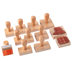 Sello de Goma Cuadrado/Rectangular de Madera con Almohadilla de Tinta para DIY, Cuadernos, Oficina, Negocios, <span class=keywords><strong>Abogados</strong></span> - Product Image 1