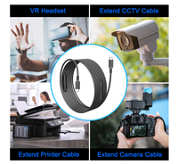 Personnalisé 10M 5M 1M USB Type C 3.2 Extension Câble Actif 5A 10Gbps Charge Rapide Signal Boost Câble de Données pour Caméra Fuji Ordinateur Portable VR