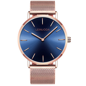 Reloj para hombre, moderno y popular, estilo delgado, esfera sencilla, reloj de cuarzo retro con correa de acero. - Product Image 1