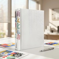 Ensemble de livres personnalisés à couverture souple cousue, impression offset quadricolore sur papier d'art, gaufrage à chaud et impression à plat