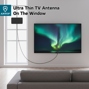 <span class=keywords><strong>Antenne</strong></span> <span class=keywords><strong>TV</strong></span> numérique DVB-T2 amplifiée à gain élevé Antop 1080P 4K HD pour intérieur - Product Image 3