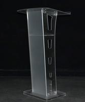 Podio de Iglesia Acrílico Transparente Moderno Premium Personalizado, Muebles de Oficina YAGELI, Impresión Serigráfica Personalizada, Grosor Personalizado