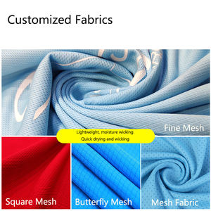 Vêtements de travail amples personnalisés à manches longues de course pour chemises à séchage rapide en polyester tricoté, sublimation, bouton, broderie, logo imprimé - Product Image 5