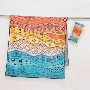 Toalla de Microfibra de Playa con Diseño Personalizado, Reciclada de Botellas RPET, de Secado Rápido, Antiarena, con Impresión a Doble Cara - Product Image 1