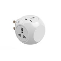 Multiprise portable Veban à 4 prises UK, adaptateur secteur en plastique ABS 13A universel 110-250V avec mise à la terre standard, vente en gros