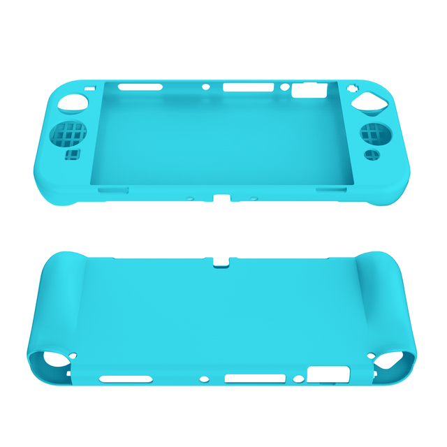 For Nintendo for Switch OLED Soft Silicone Shell Case with Grip Rubber Thumbstick and Controller for Gaming Console